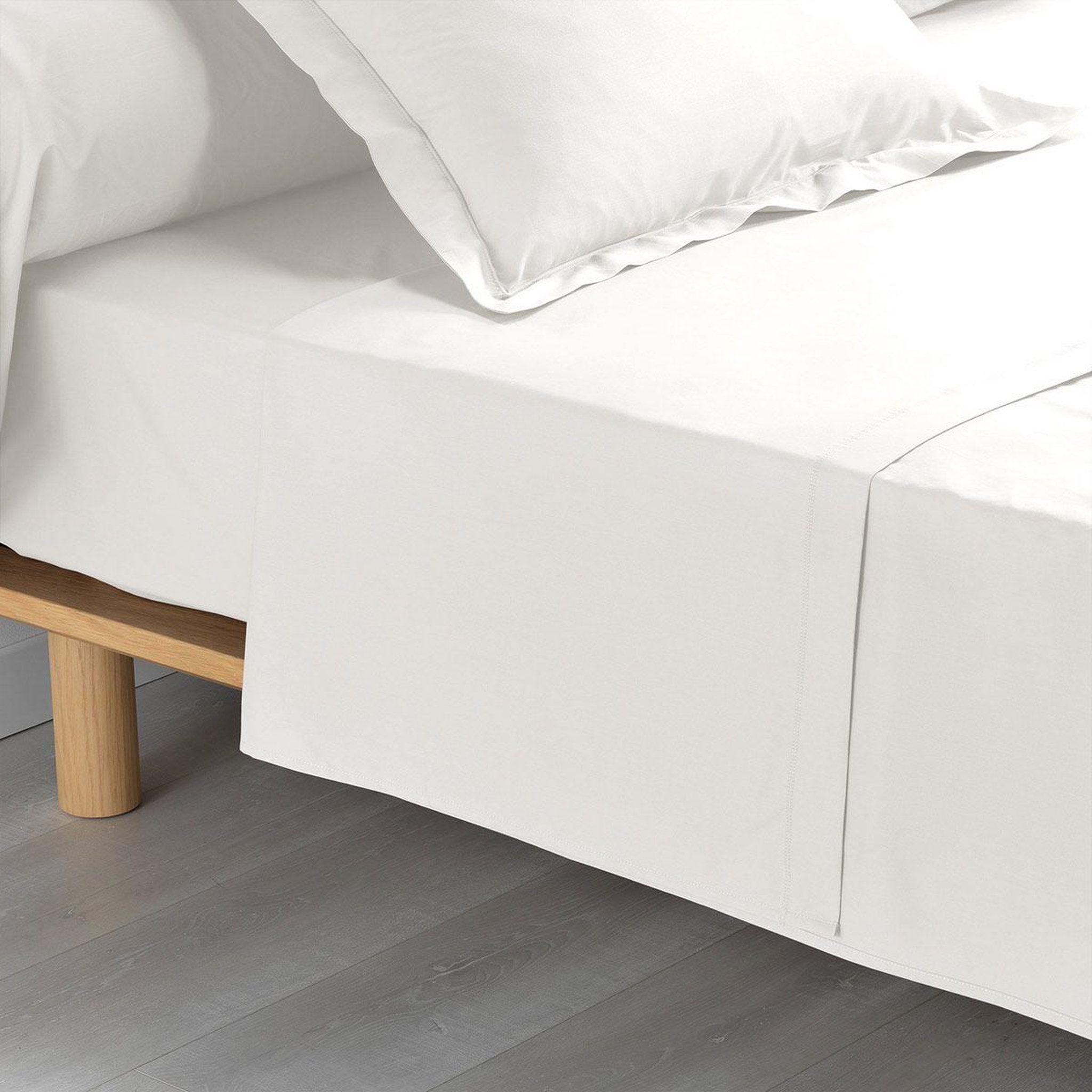 Voir la diapositive 1 : Douceur d'Intérieur Drap plat  percaline  180x290cm lin