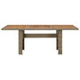 Voir la diapositive 2 : VIDAXL Table a manger de jardin Marron 200x100x74 cm Resine tressee