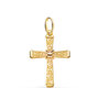 Voir la diapositive 1 : L'ATELIER D'AZUR Pendentif  - Médaille Croix Or 18 Carats 750 Jaune - Filigrane - Chaine Offerte