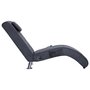 Voir la diapositive 4 : VIDAXL Chaise longue de massage avec oreiller Gris Similicuir daim