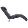 Voir la diapositive 4 : VIDAXL Chaise longue de massage avec oreiller Gris Similicuir daim