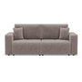 Voir la diapositive 1 : BEST MOBILIER Nicole - canapé droit 4 places convertible avec coffre en tissu