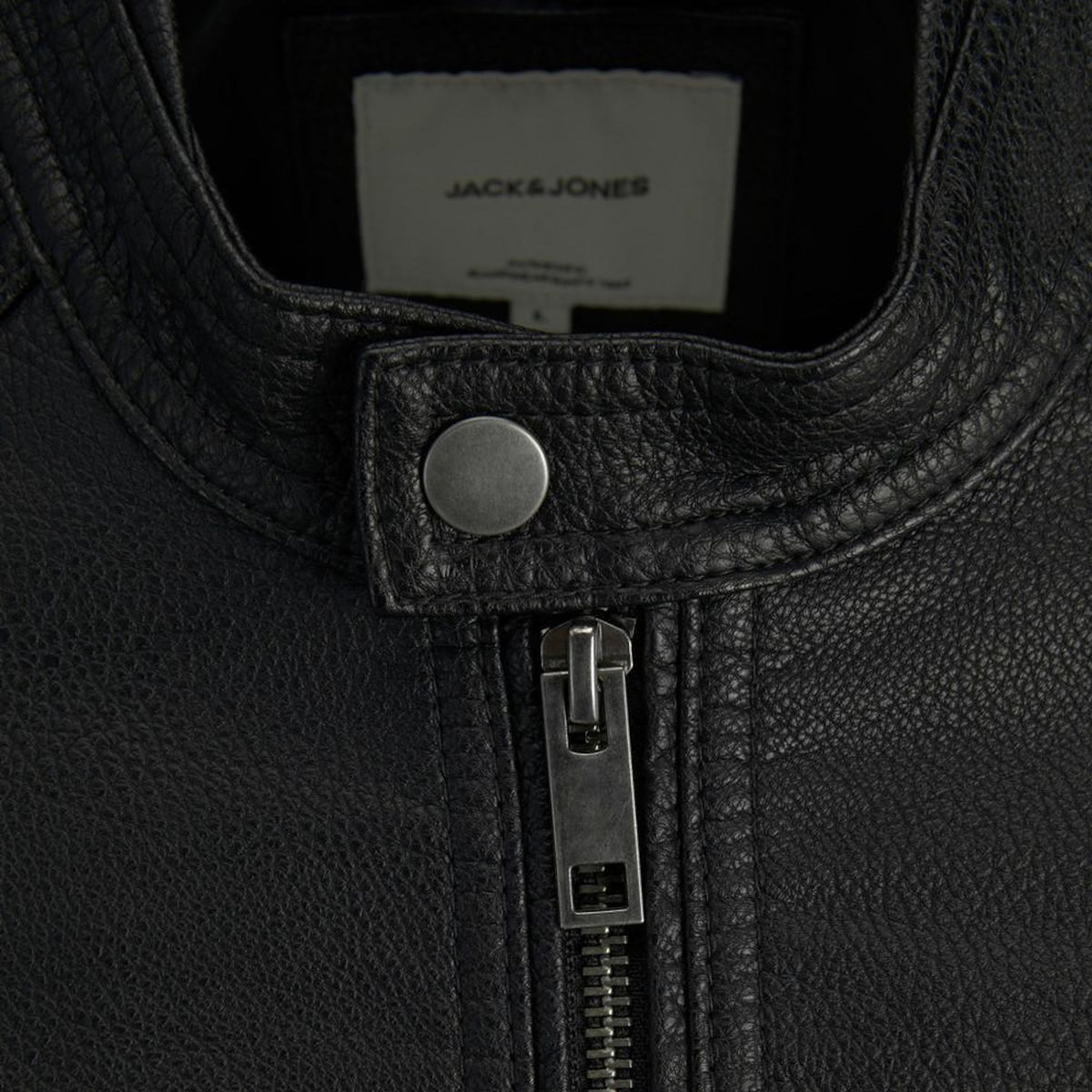 Jack & Jones Veste Simili Cuir Noire Homme Jack & Jones Tano