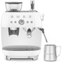 Voir la diapositive 3 : SMEG Expresso Broyeur EGF03WHEU blanc