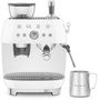 Voir la diapositive 3 : SMEG Expresso Broyeur EGF03WHEU blanc
