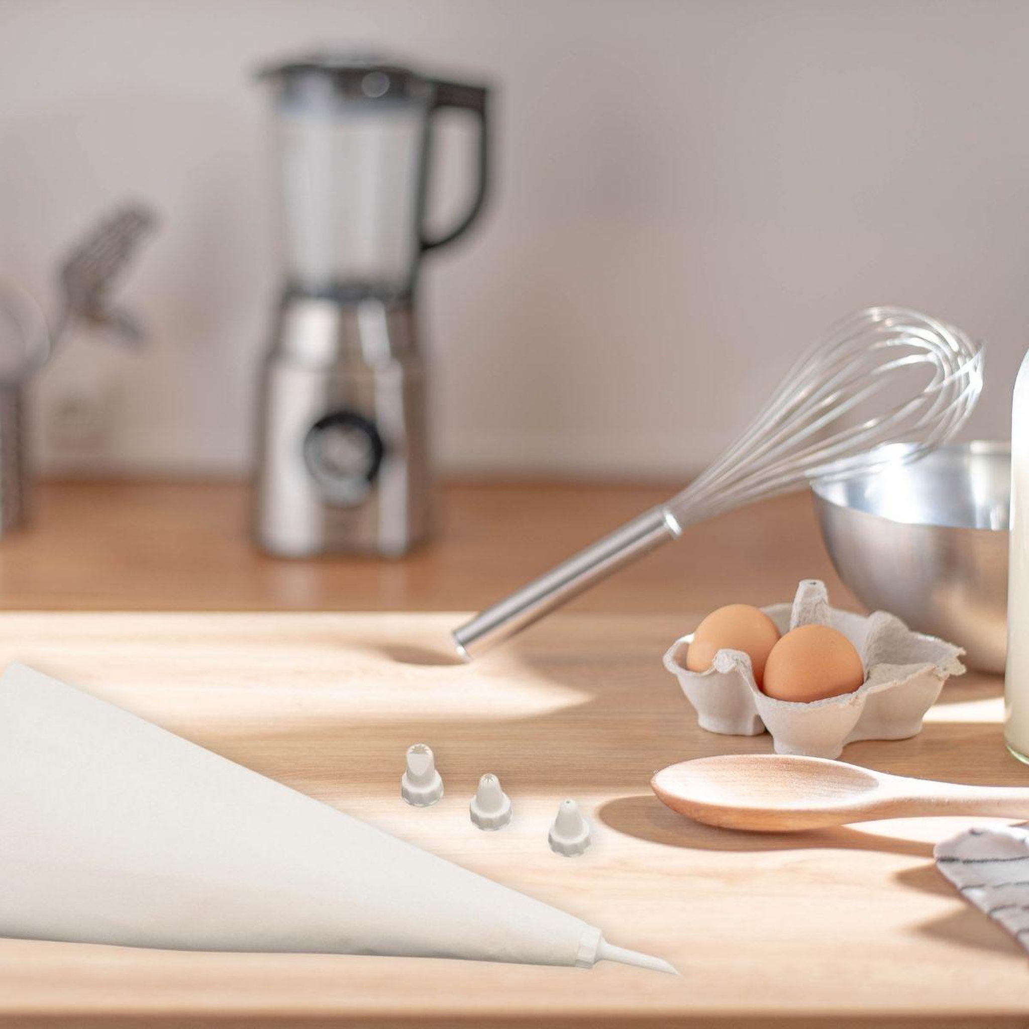Voir la diapositive 2 : ZENKER Poche à douille réemployable et 4 embouts plastique 31 cm zenker smart pastry