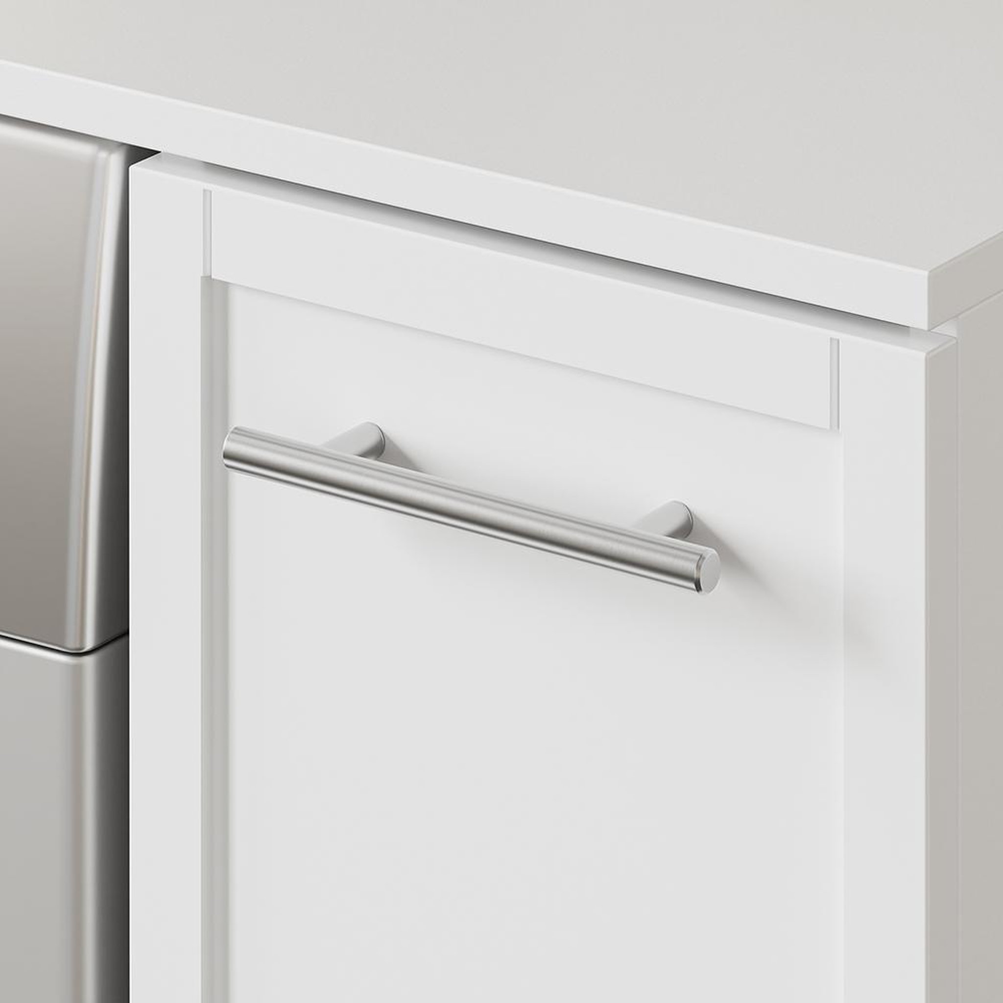 Voir la diapositive 5 : SOBUY Meuble sous-laveuse avec tiroir coulissant couleur blanc 90x60x88cm bzr229-w
