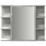 Voir la diapositive 4 : VIDAXL Armoire a miroir de bain Gris beton 80x20,5x64 cm Agglomere