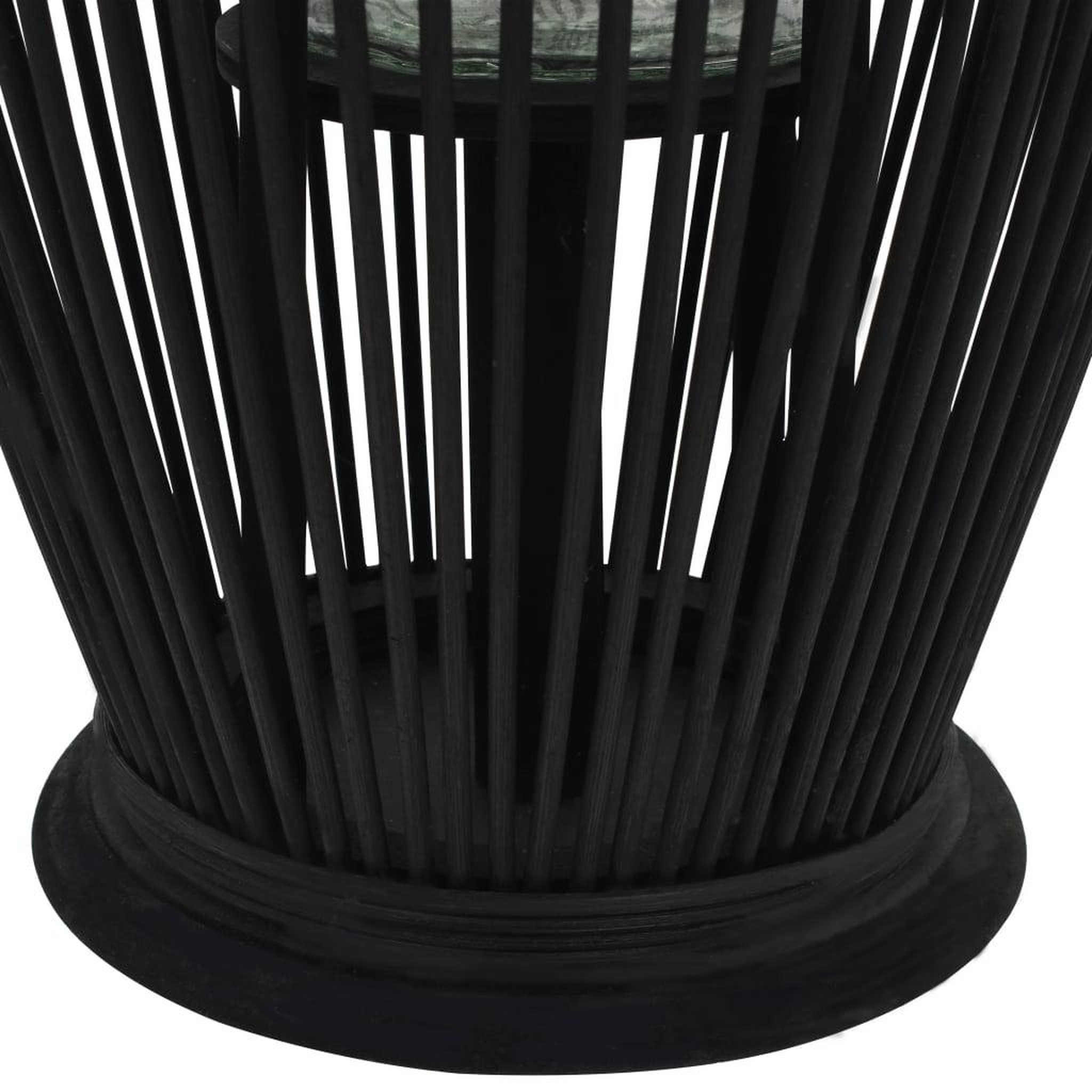 Voir la diapositive 3 : VIDAXL Bougeoir suspendu Bambou Noir 60 cm