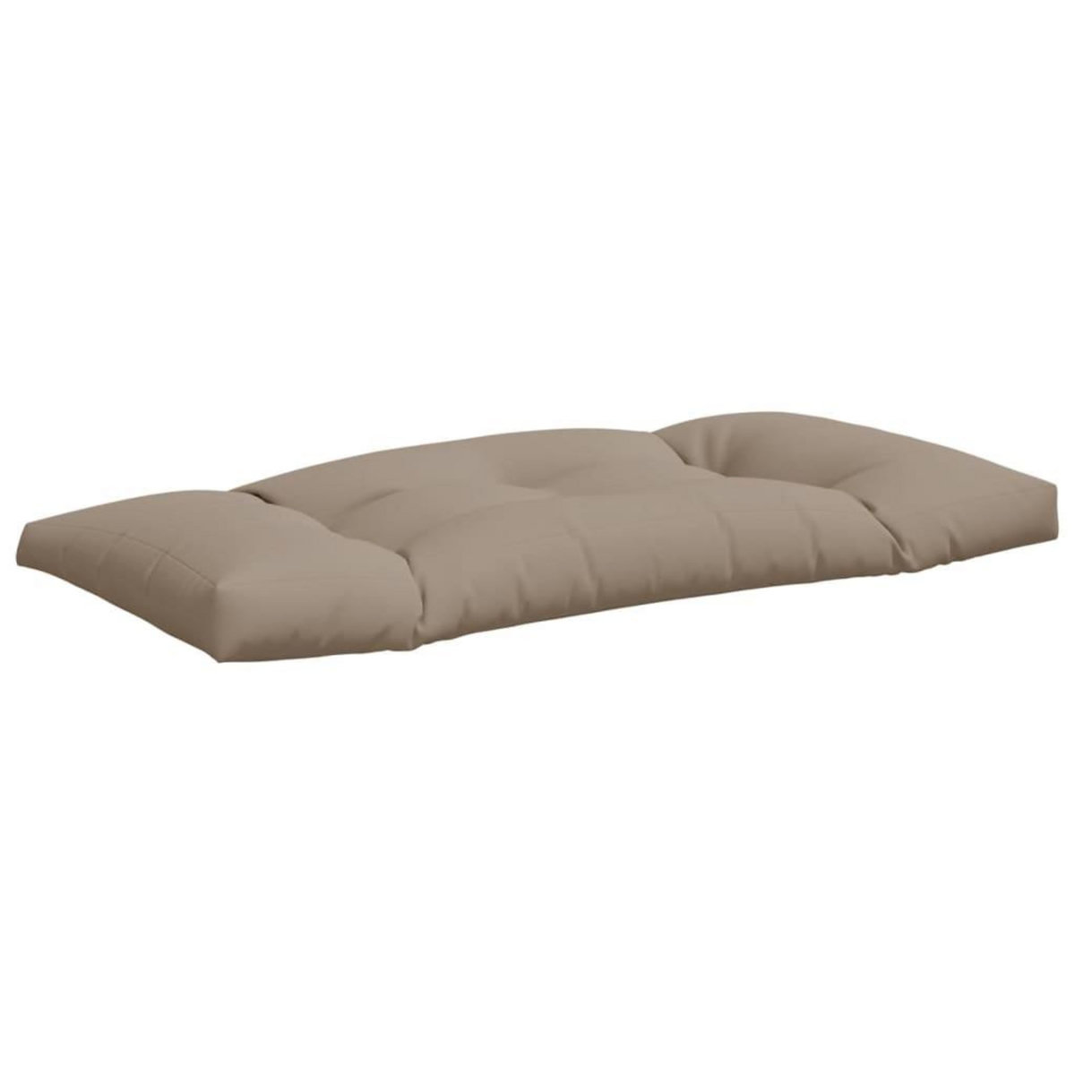 VIDAXL Coussins de palette lot de 2 taupe tissu