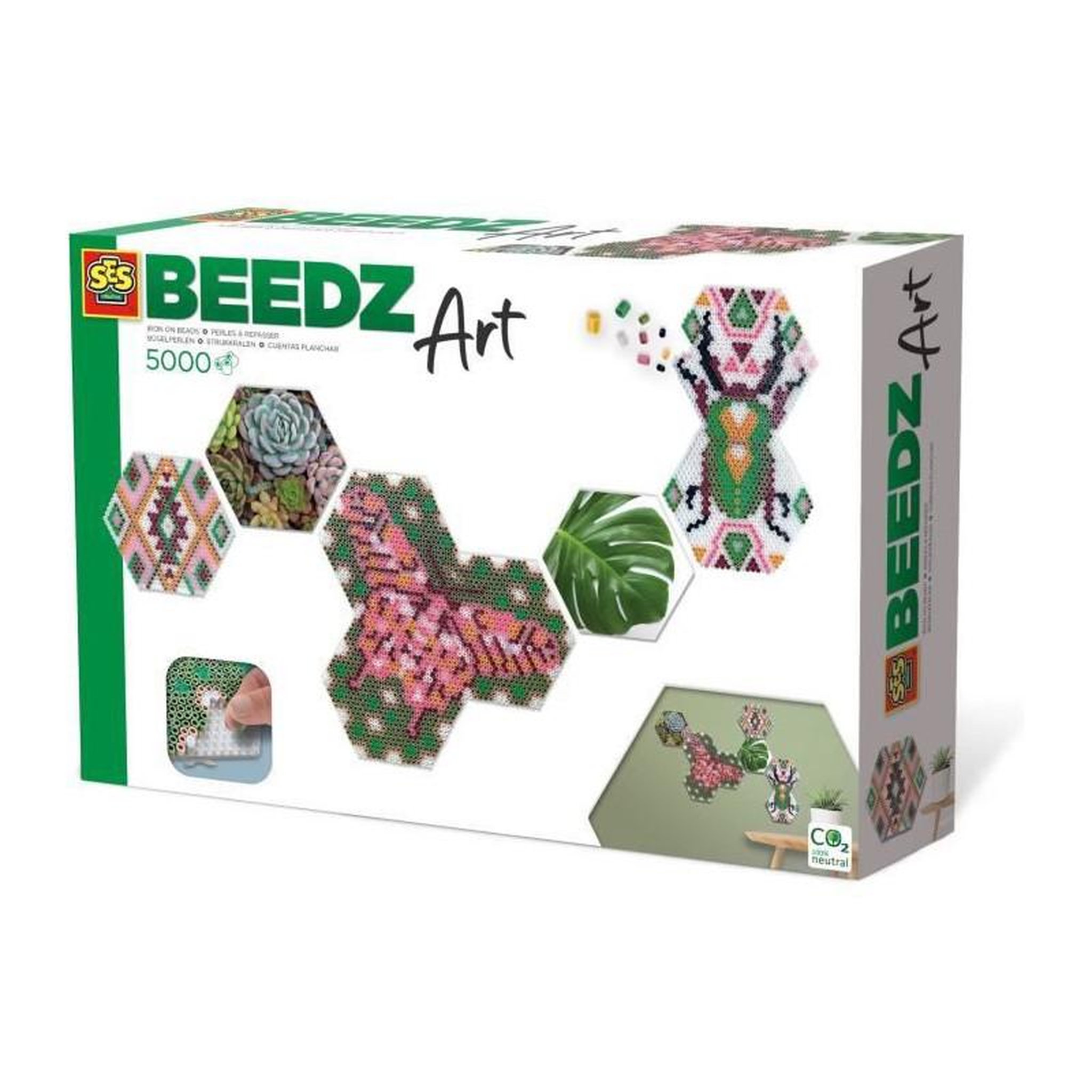 SES Creative SES CREATIVE - Beedz Art - Hex tiles botanique