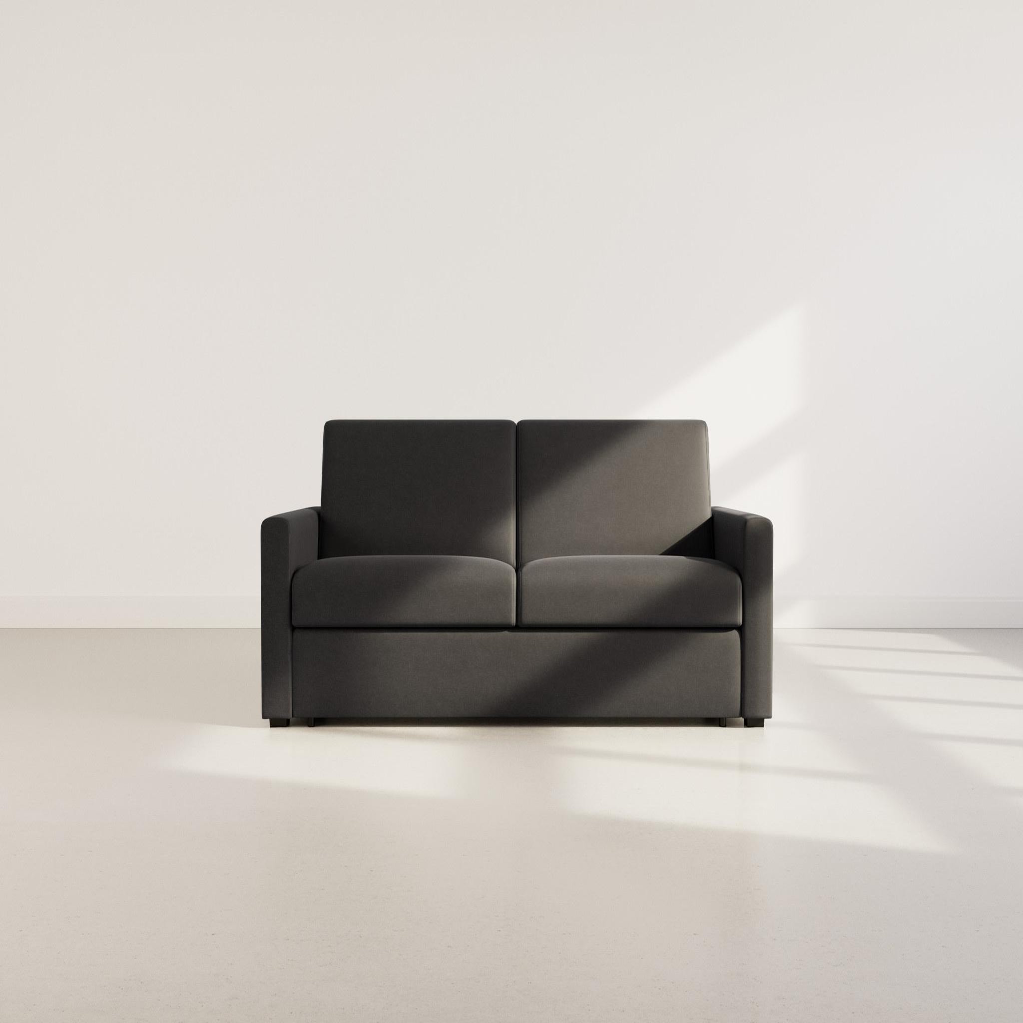Voir la diapositive 5 : BEST MOBILIER Julia - canapé 3 places convertible express couchage quotidien 140 cm matelas 14 cm en tissu