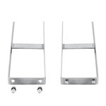 VIDAXL Piquets de cloture de sol 2 pcs pour cloture en WPC Acier 40 cm