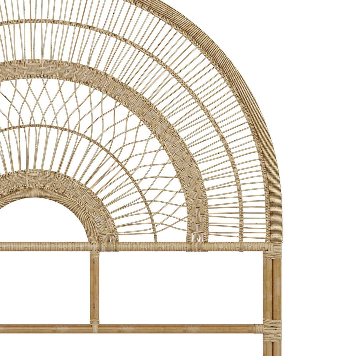Rendez vous déco Tête de lit en rotin naturel 140 cm-Astéria