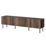 BEST MOBILIER Franco - meuble tv - effet bois - 200 cm. Coloris disponibles : Marron