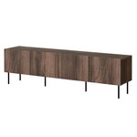 BEST MOBILIER Franco - meuble tv - effet bois - 4 portes - 200 cm. Coloris disponibles : Marron