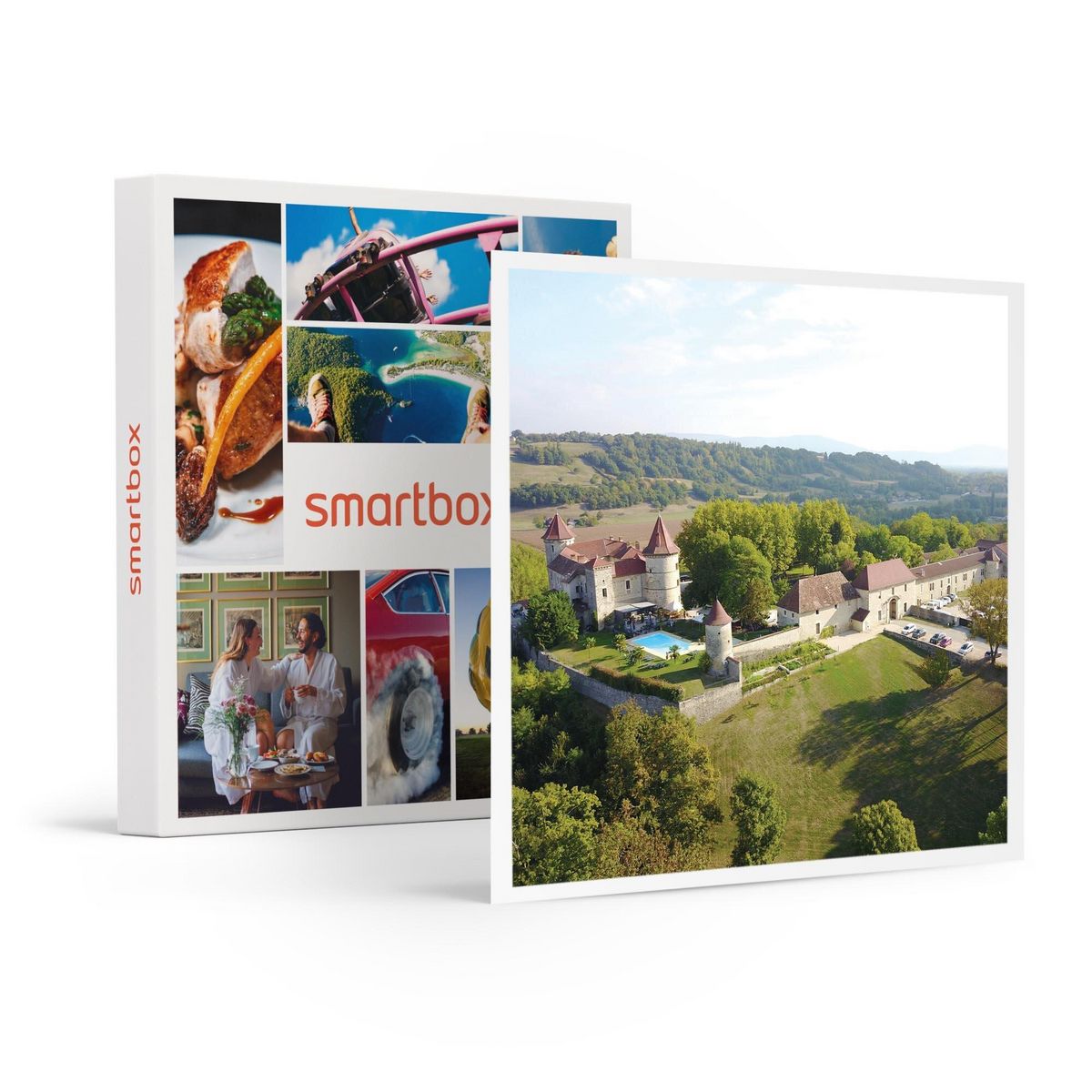 Smartbox Séjour de 2 jours en château 4* avec 2h d'accès au spa près de Lyon - Coffret Cadeau Séjour
