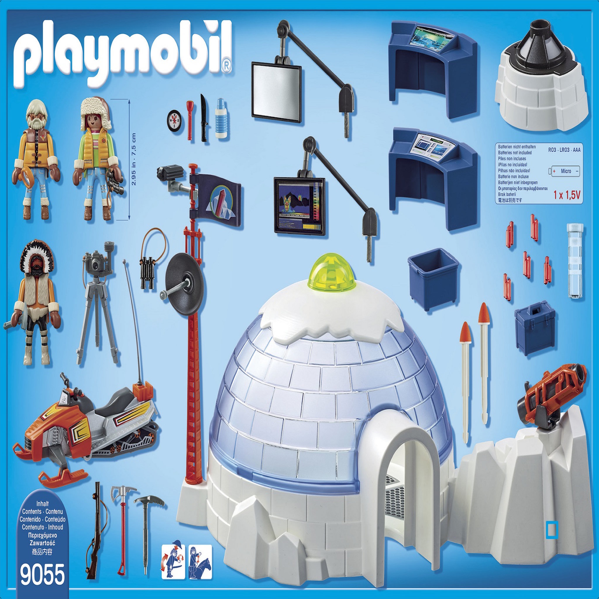 Voir la diapositive 3 : PLAYMOBIL 9055 - Action - Quartier des explorateurs polaires 