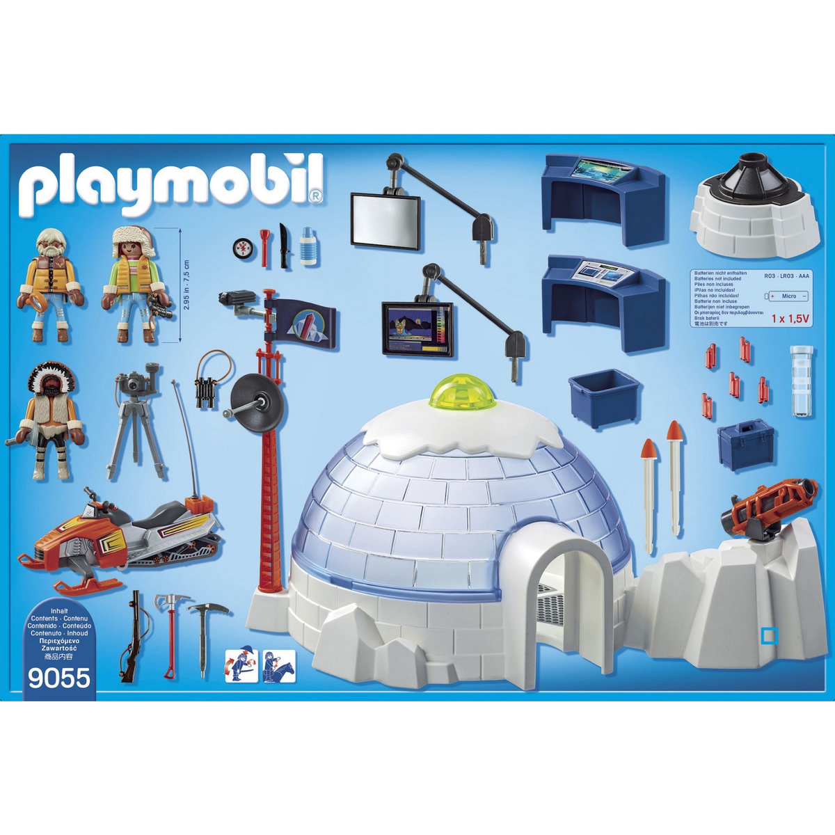 PLAYMOBIL 9055 - Action - Quartier des explorateurs polaires 