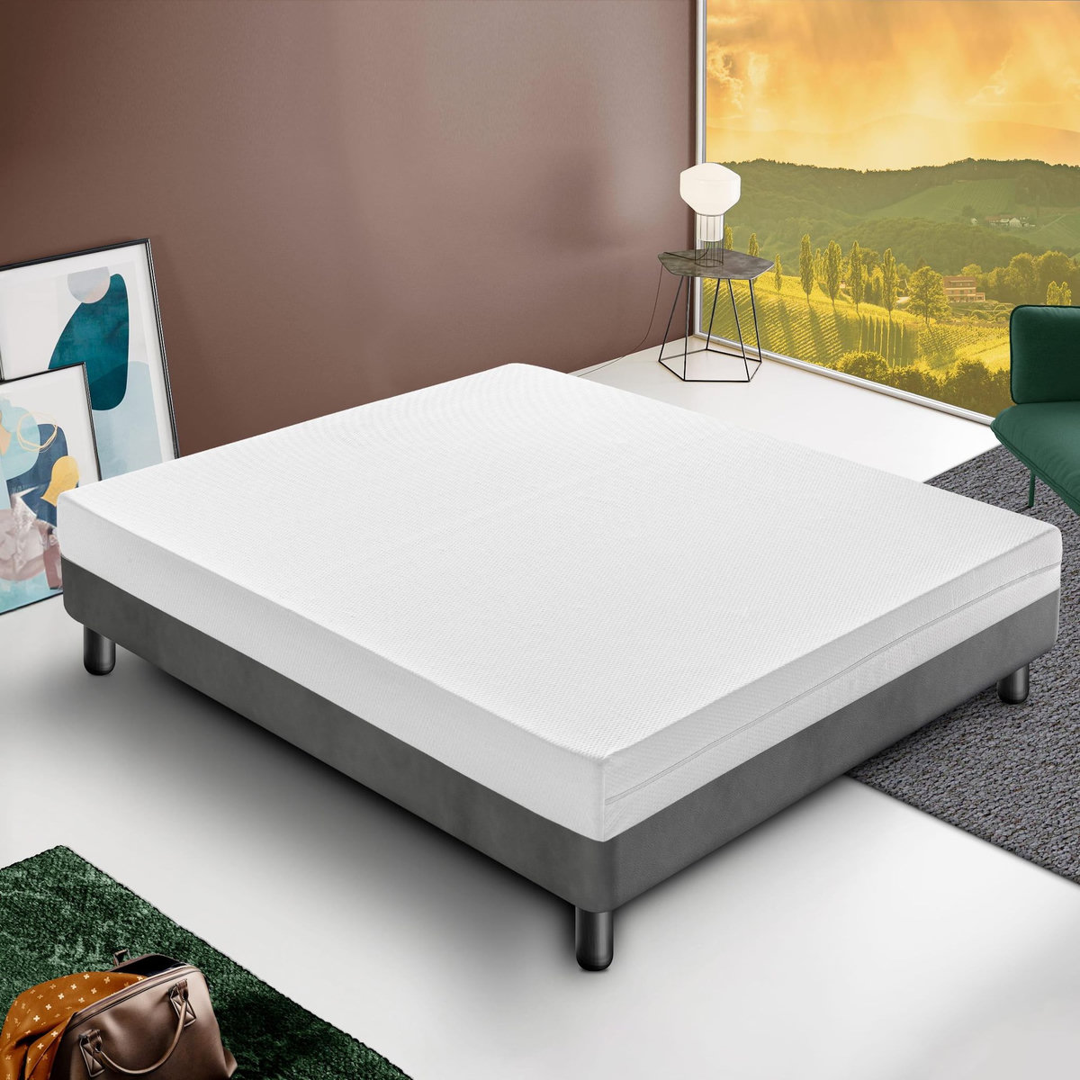ILOVESLEEP Matelas Mousse FABRY - Epaisseur 14 Cm - Fermeté H4