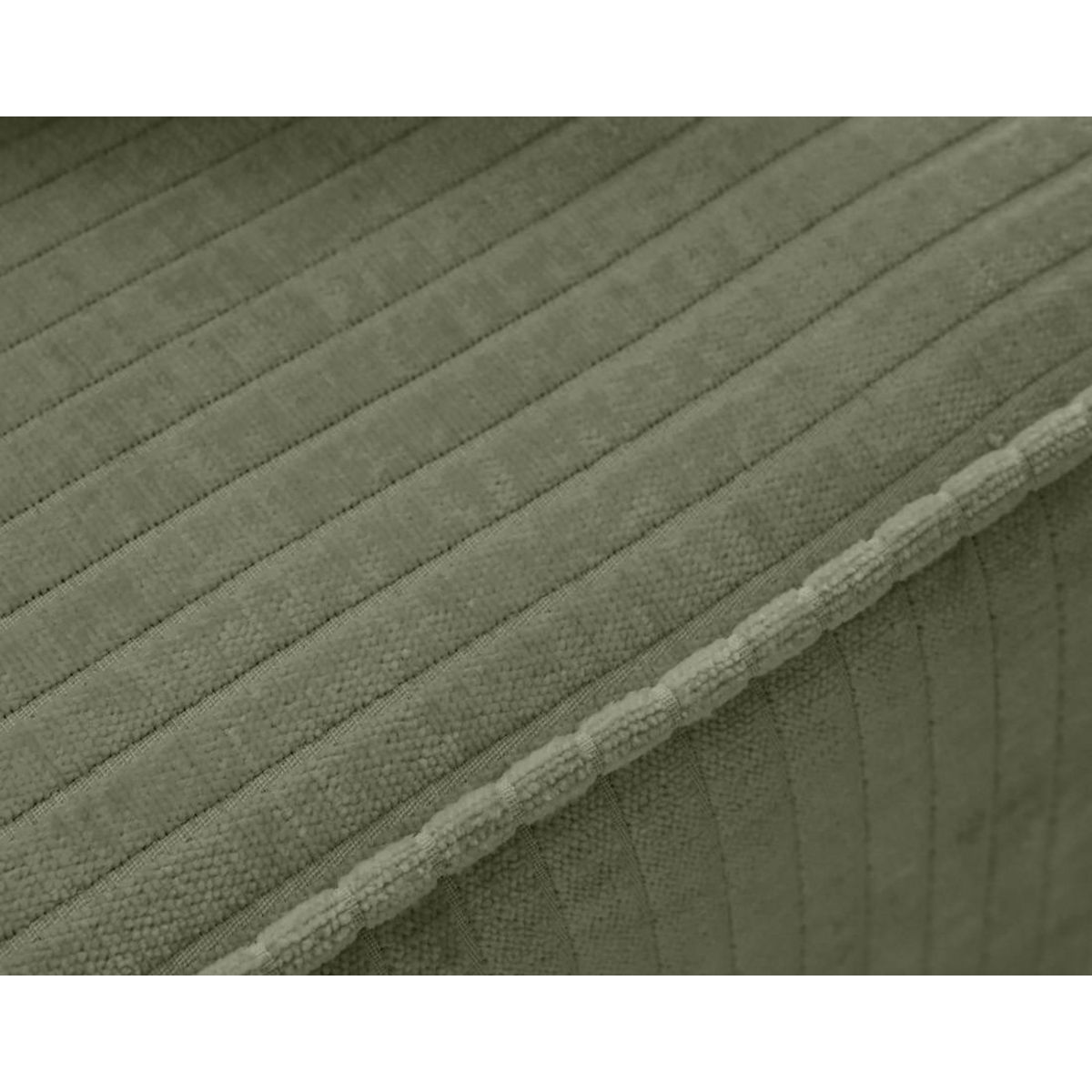 BEST MOBILIER Topaze - fauteuil en velours côtelé plat