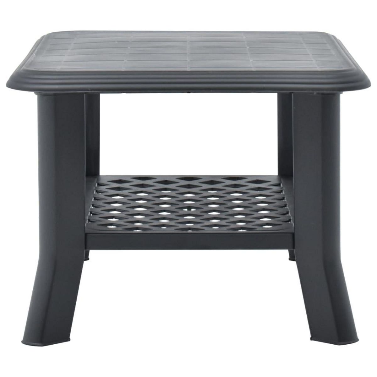 VIDAXL Table basse Anthracite 90x60x46 cm Plastique