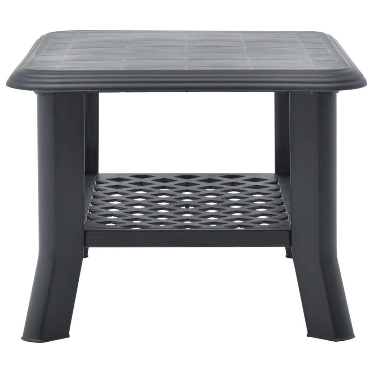VIDAXL Table basse Anthracite 90x60x46 cm Plastique