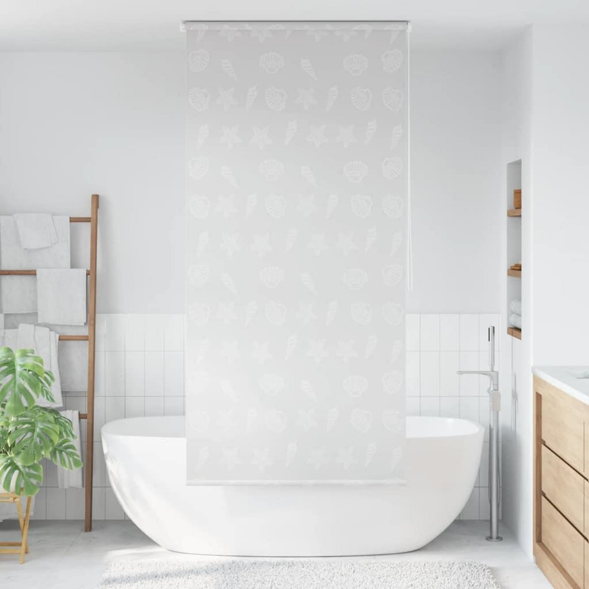 VIDAXL Store roulant de douche 120x240 cm Etoile de mer
