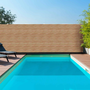 Voir la diapositive 2 : ID MARKET Brise vue occultant 1,5 x 10 M effet claustra en bois 160 gr/m²