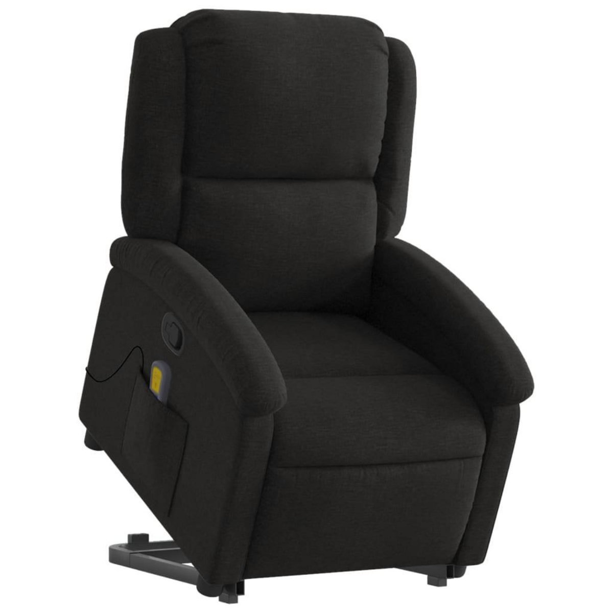 VIDAXL Fauteuil de massage inclinable Noir Tissu