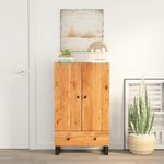 VIDAXL Buffet haut avec tiroir 60x33x100cm bois massif d'acacia et fer