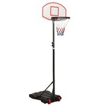 VIDAXL Support de basket-ball Blanc 216-250 cm Polyethylene