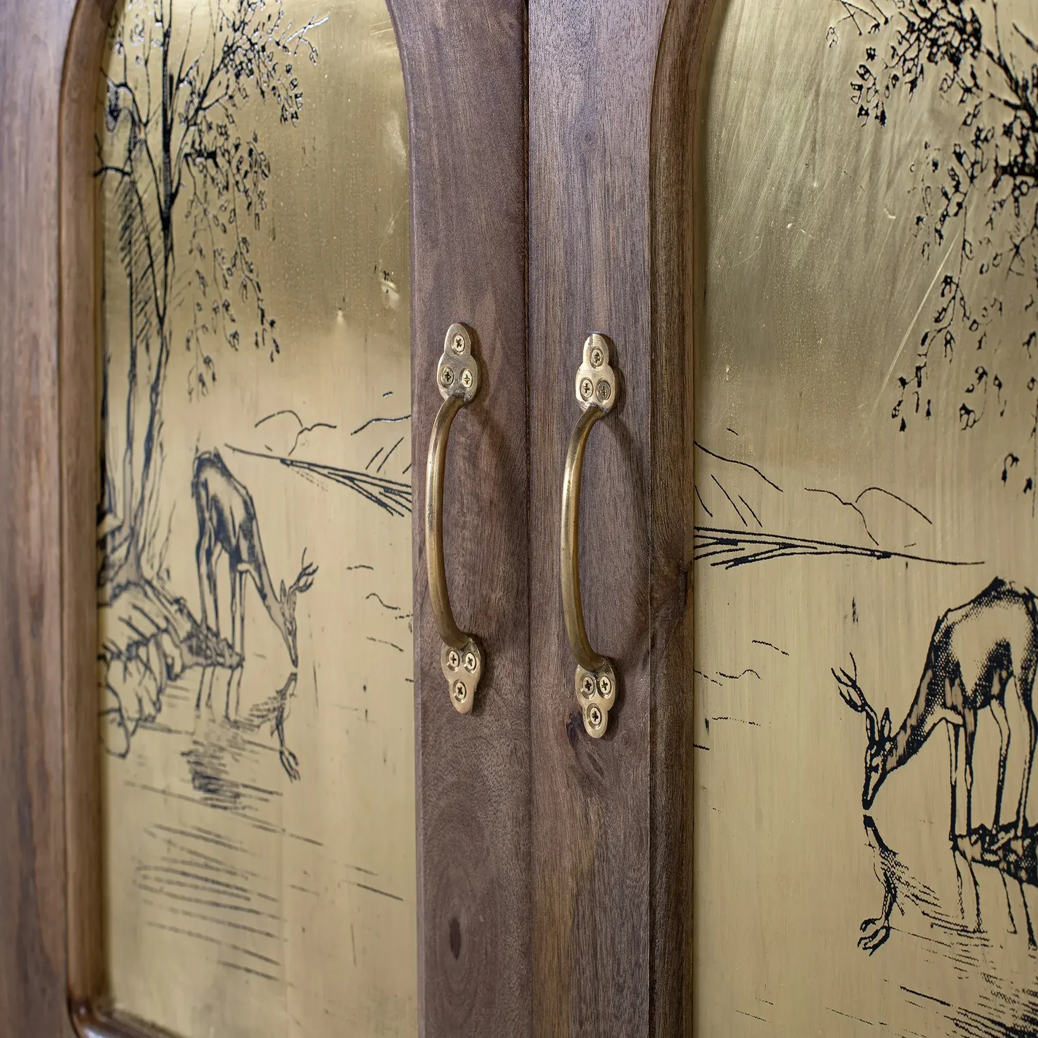 Voir la diapositive 3 : GINER Y COLOMER SL Buffet en bois de manguier 169 cm style ethnique colonial