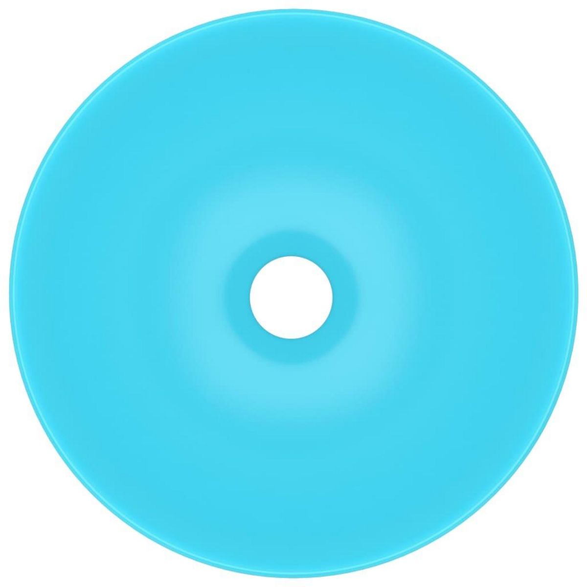 VIDAXL Lavabo de salle de bain Ceramique Vert Rond