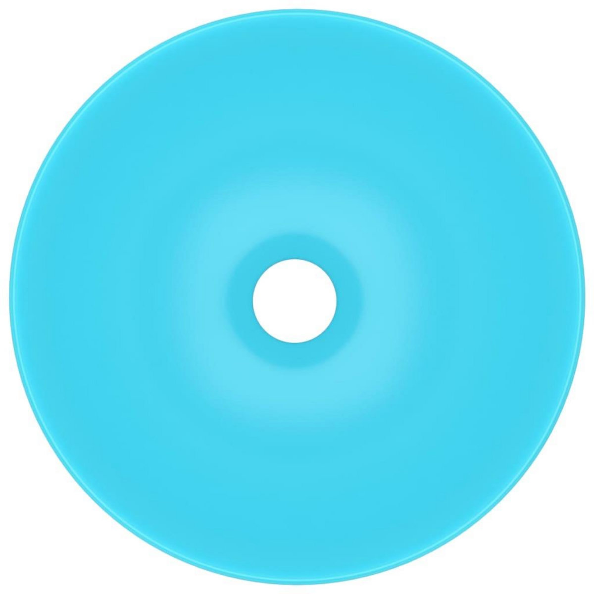 VIDAXL Lavabo de salle de bain Ceramique Vert Rond