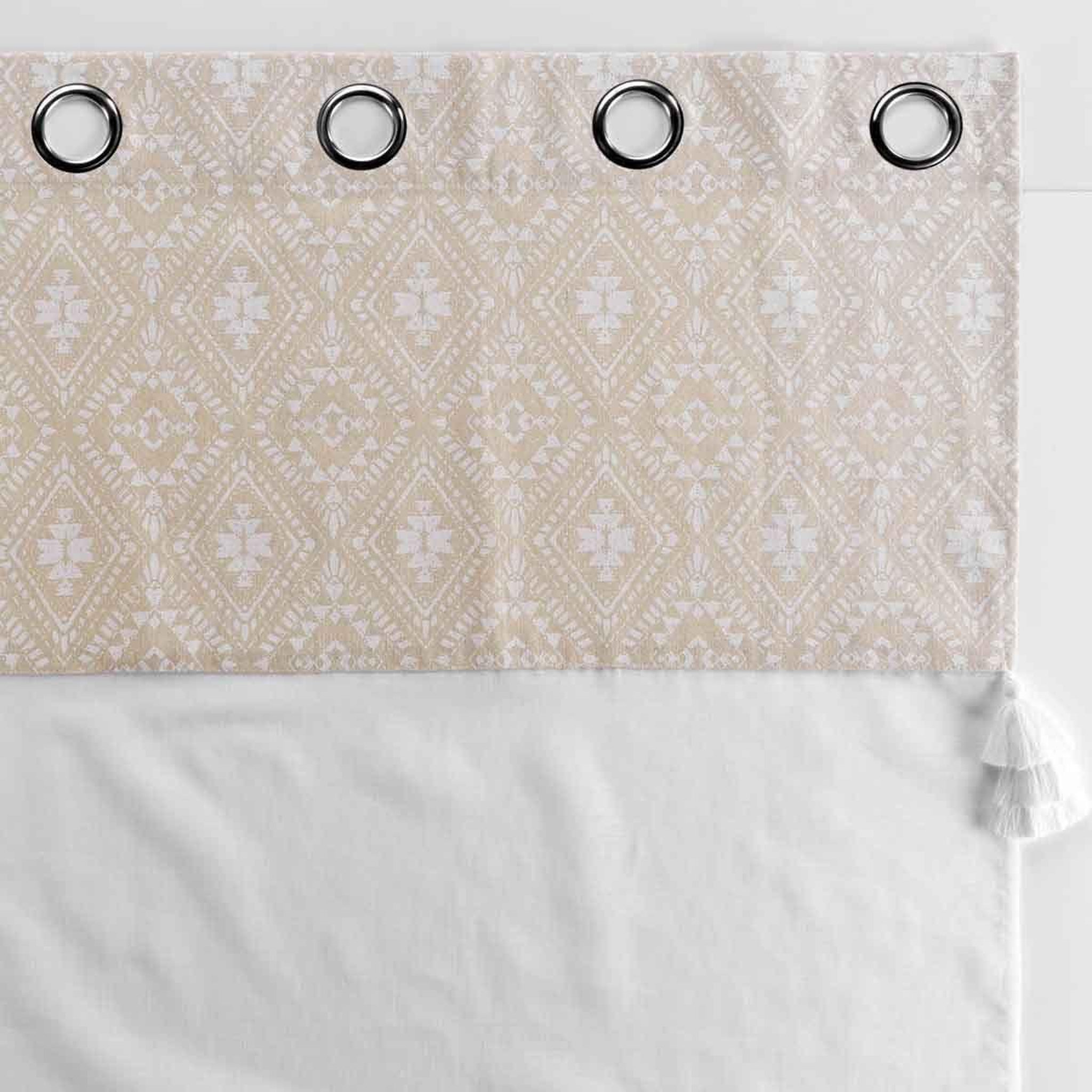 Voir la diapositive 3 : Douceur d'Intérieur Rideau voilage à œillets  samira  140x240cm blanc