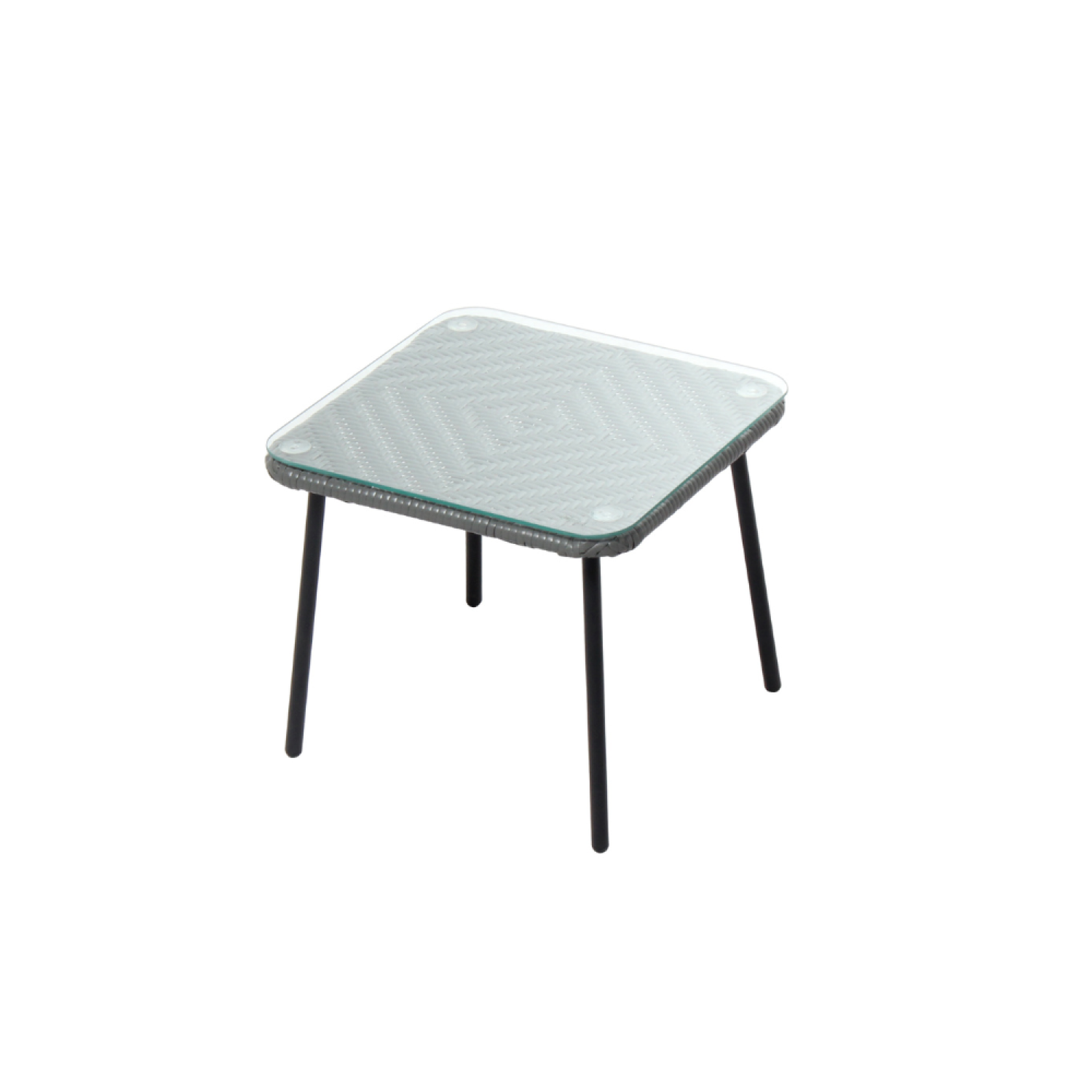 Voir la diapositive 5 : CONCEPT USINE Set de 2 fauteuils + table basse gris foncé acapulco