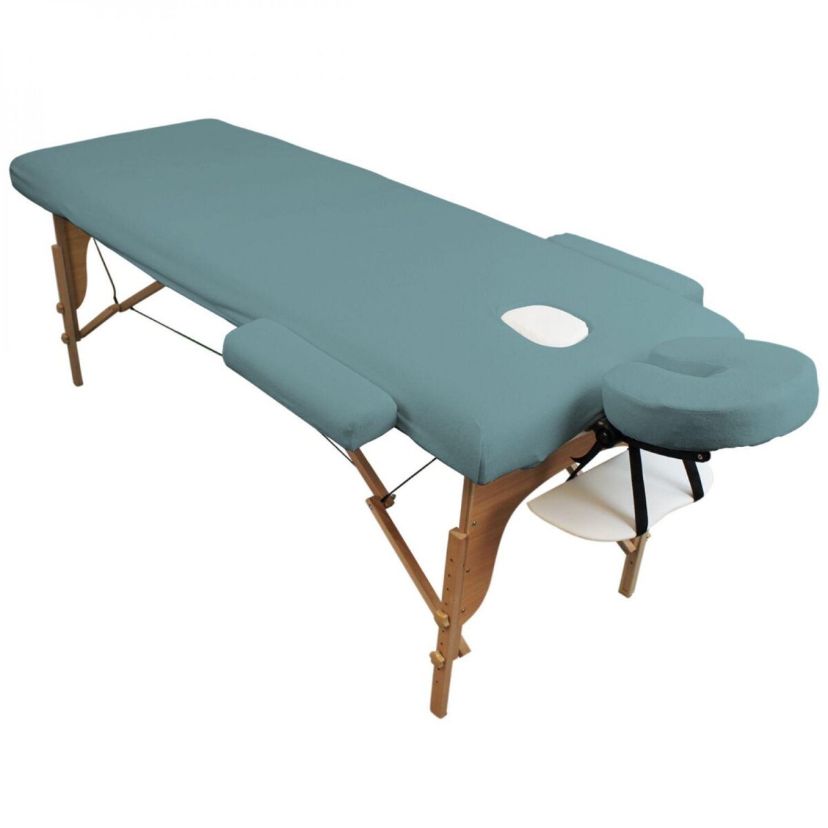 VIVEZEN Kit complet de housses pour table de massage - Éponge - Bleu pastel