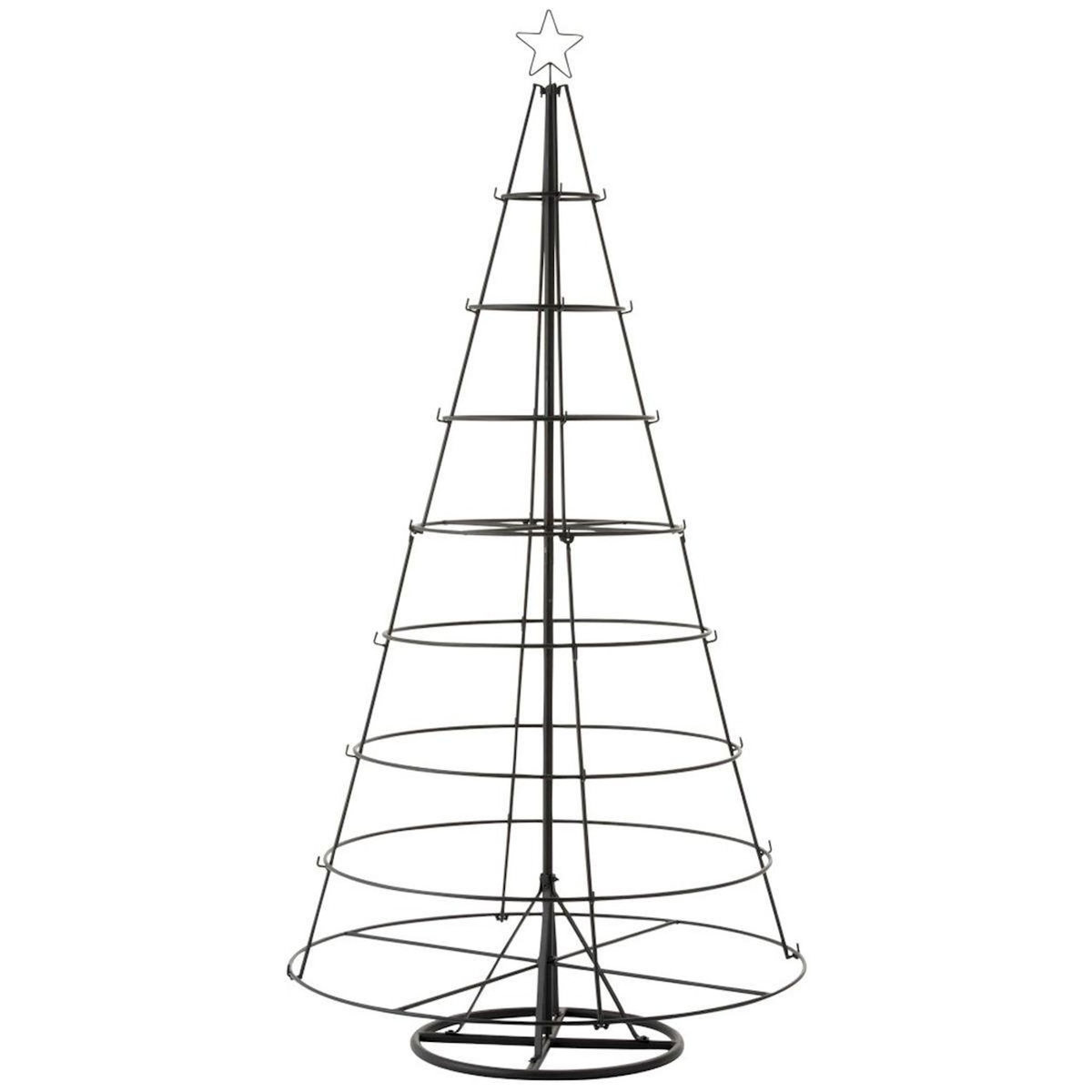 Paris Prix Statue Déco  Arbre de Noël 8 Niveaux  188cm Noir