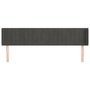 Voir la diapositive 3 : VIDAXL Tete de lit avec oreilles Gris fonce 203x16x78/88 cm Velours