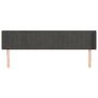 Voir la diapositive 3 : VIDAXL Tete de lit avec oreilles Gris fonce 203x16x78/88 cm Velours