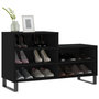 Voir la diapositive 3 : VIDAXL Armoire a chaussures Noir 102x36x60 cm Bois d'ingenierie