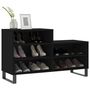 Voir la diapositive 3 : VIDAXL Armoire a chaussures Noir 102x36x60 cm Bois d'ingenierie