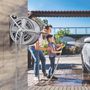 Voir la diapositive 2 : OUTSUNNY Dévidoir sur pied ou mural - enrouleur tuyau 40 m - support mural intégré - gris