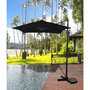 Voir la diapositive 2 : Habitat et Jardin Parasol jardin déporté  Soleil  - Carré - 2.5 x 2.5 m - Noir + Dalles à lester incluses