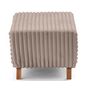 Voir la diapositive 4 : BEST MOBILIER Cristal - bout de lit - en fausse fourrure côtelée