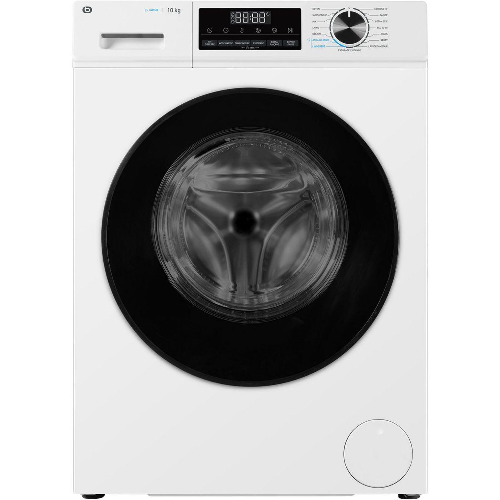ESSENTIEL B Lave linge hublot ELF1014-6b - 10 kg - 1400 tr/min - Classe A - Moteur induction