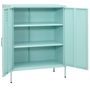 Voir la diapositive 2 : VIDAXL Armoire de rangement Vert menthe 80x35x101,5 cm Acier