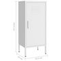 Voir la diapositive 6 : VIDAXL Armoire de rangement Blanc 42,5x35x101,5 cm Acier