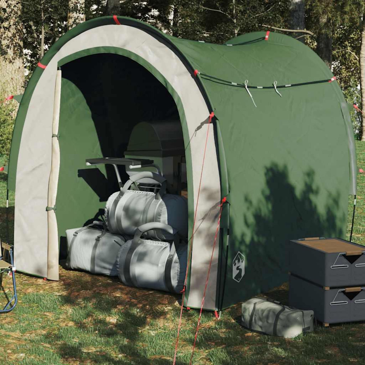 VIDAXL Tente de rangement vert impermeable
